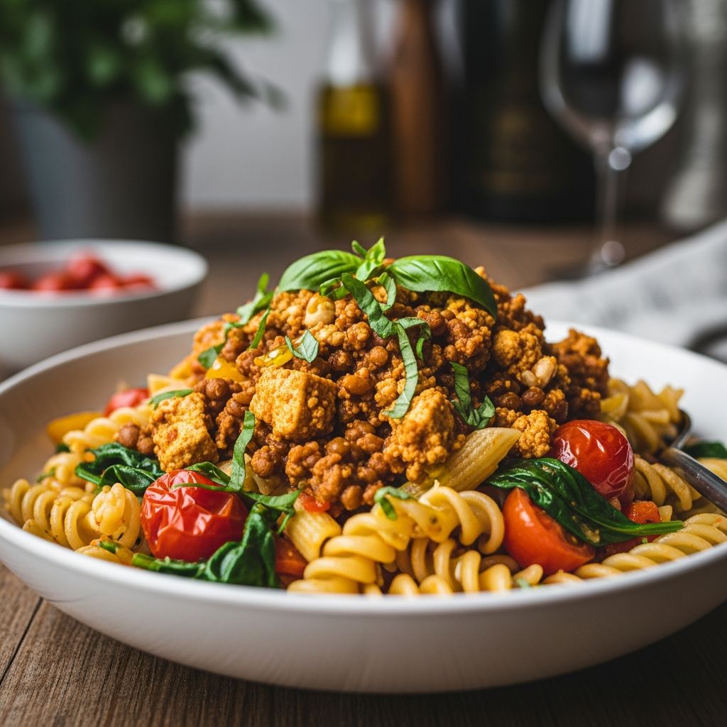 Boost your pasta game with plant-based proteins that deliver satisfaction, nutrition, and flavor without the meat.