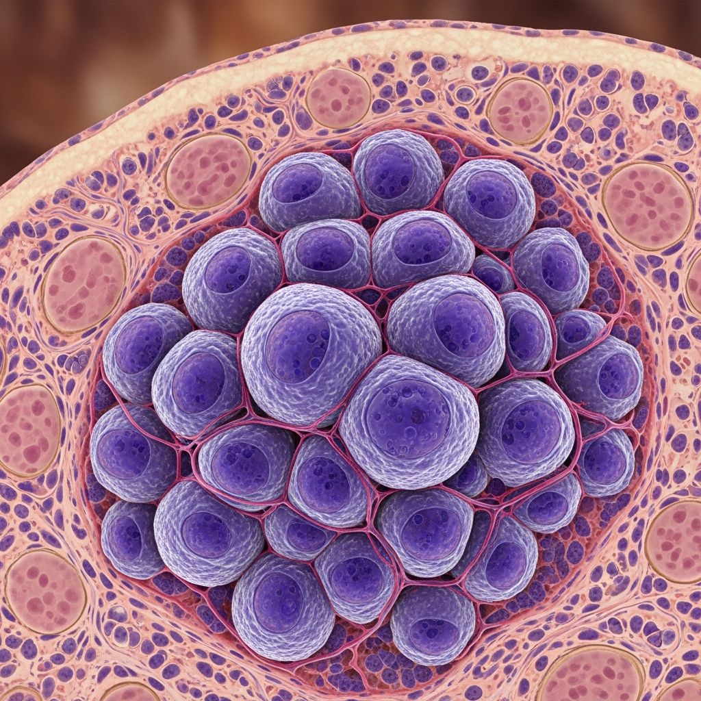 Rare plasma cell tumour affecting skin or bone, with critical diagnostic and prognostic implications.