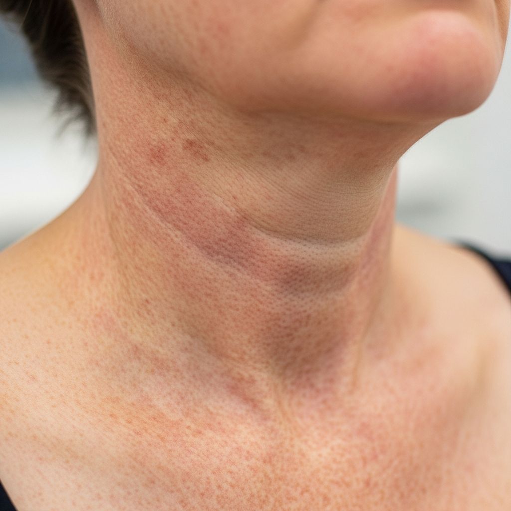 Understanding sun-damaged skin: Comprehensive guide to poikiloderma of Civatte diagnosis and management strategies.