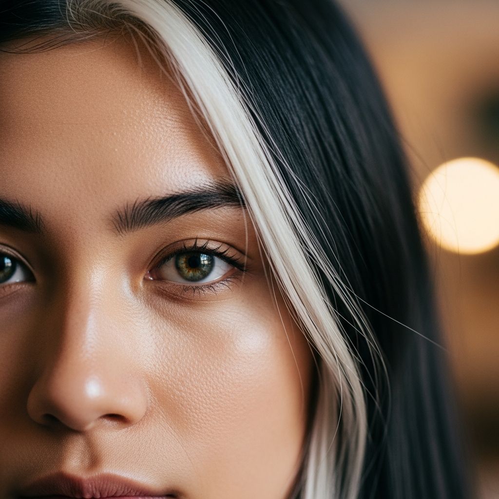Localized white hair patches: causes, diagnosis, and management of poliosis in scalp, eyelashes, and more.