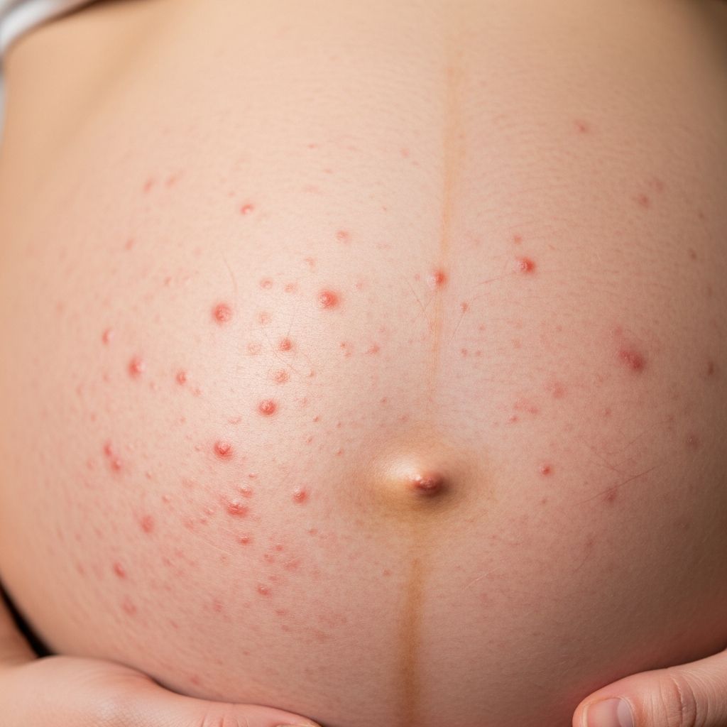 Polymorphic Eruption Of Pregnancy: Symptoms And Treatment Understanding the itchy rash of late pregnancy: causes, symptoms, diagnosis, and safe treatments for relief.