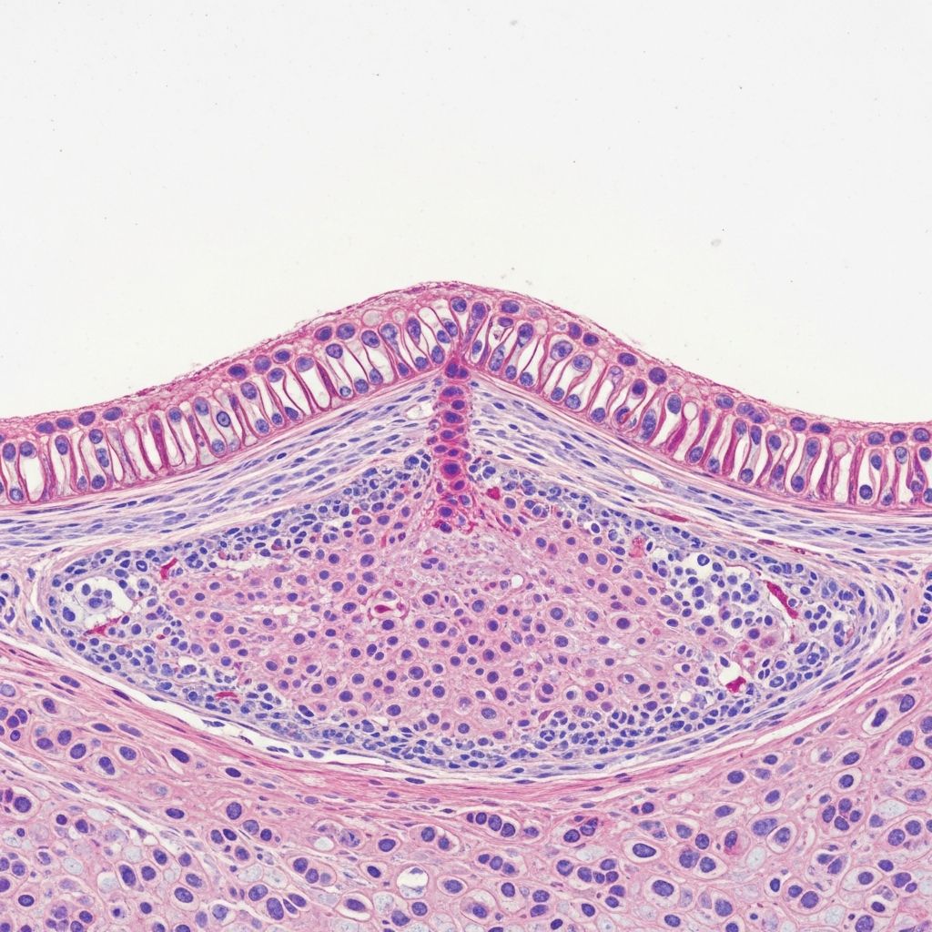 Porokeratosis Pathology: Guide To Cornoid Lamella And Subtypes Detailed histopathological examination and clinical insights into porokeratosis, a keratinization disorder with cornoid lamella.