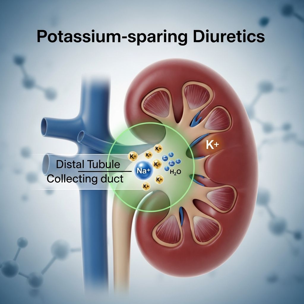 Understanding potassium-sparing diuretics: their uses, how they work, side effects, and key considerations for safe use.