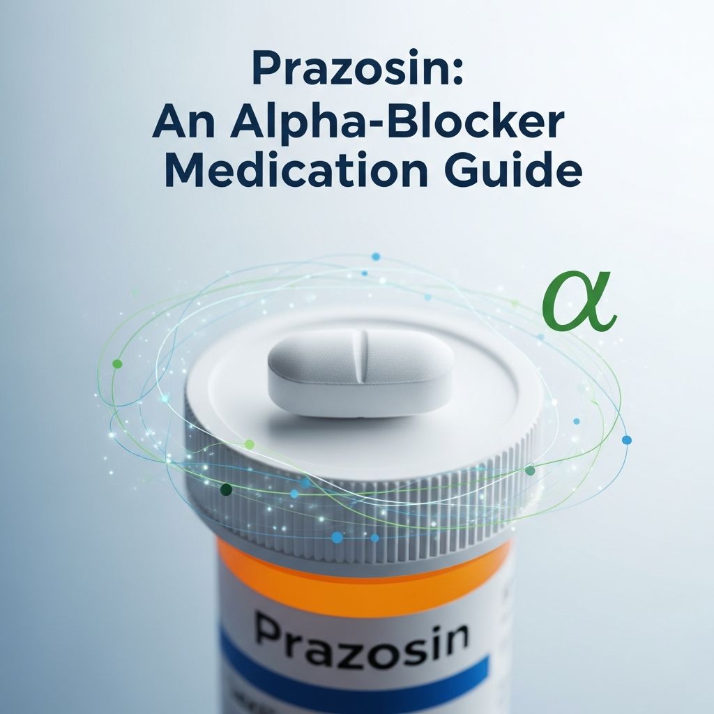 Complete guide to prazosin: Uses, dosage, side effects, and important safety information.