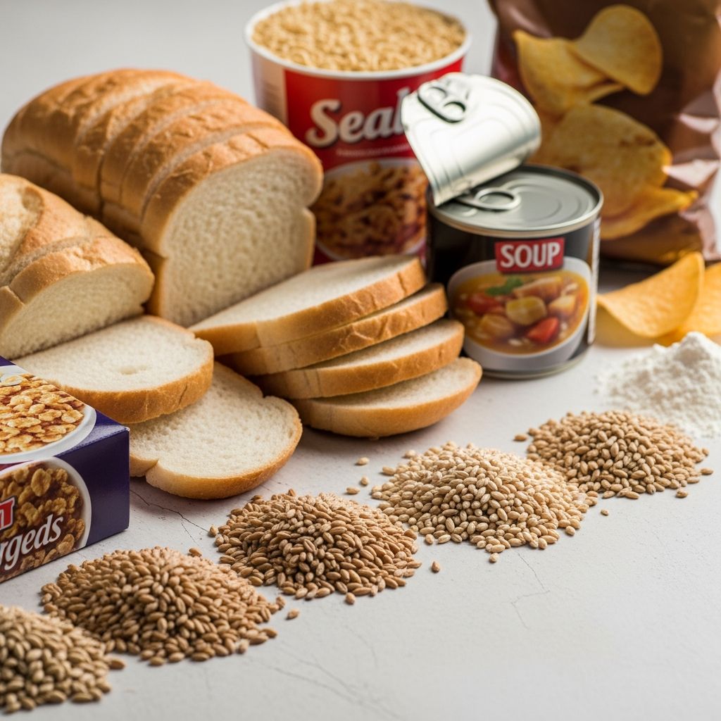 Discover hidden sources of gluten in everyday processed foods and ingredients from wheat, rye, and barley to maintain a safe diet.