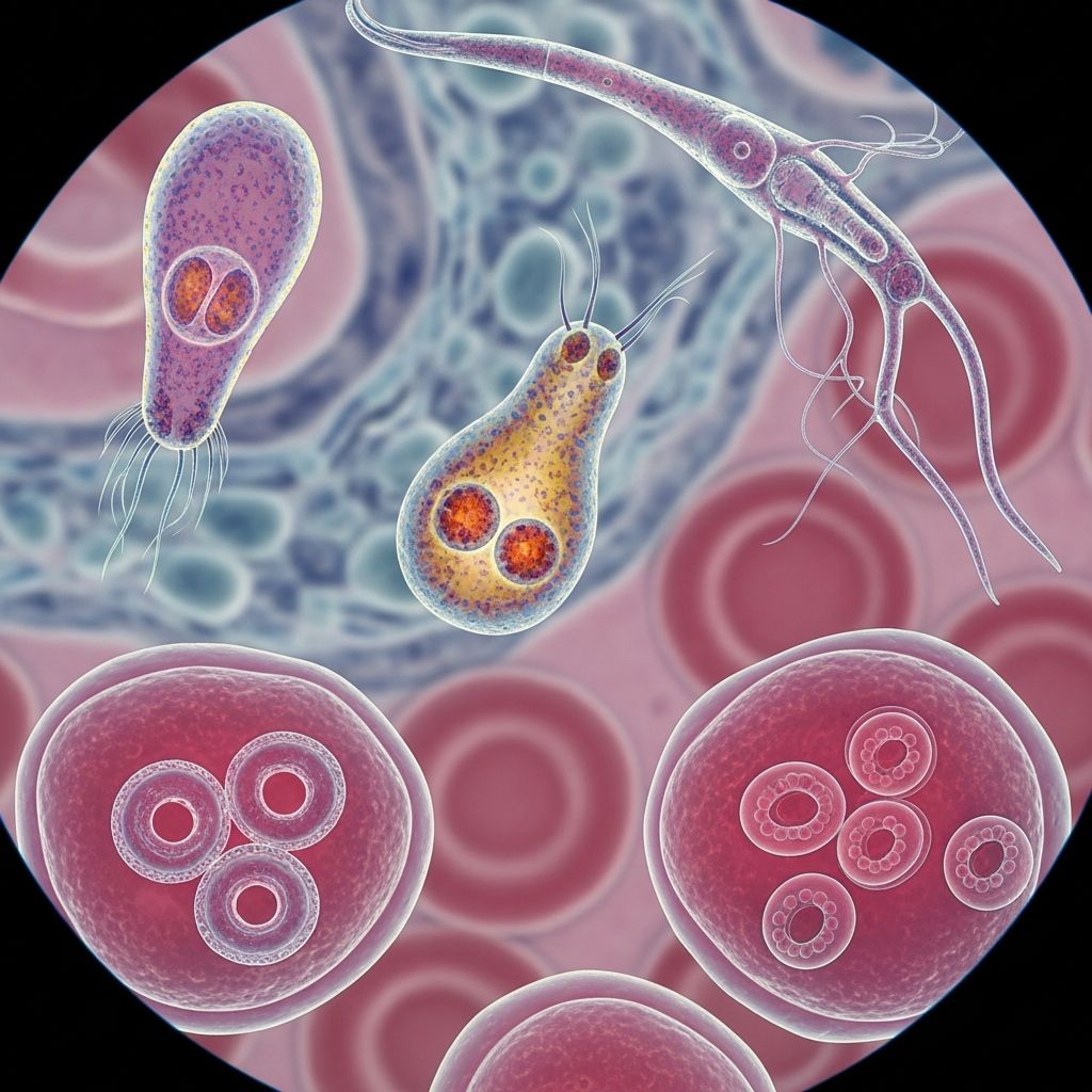 Comprehensive guide to protozoan infections affecting the skin: causes, symptoms, diagnosis, and treatments.