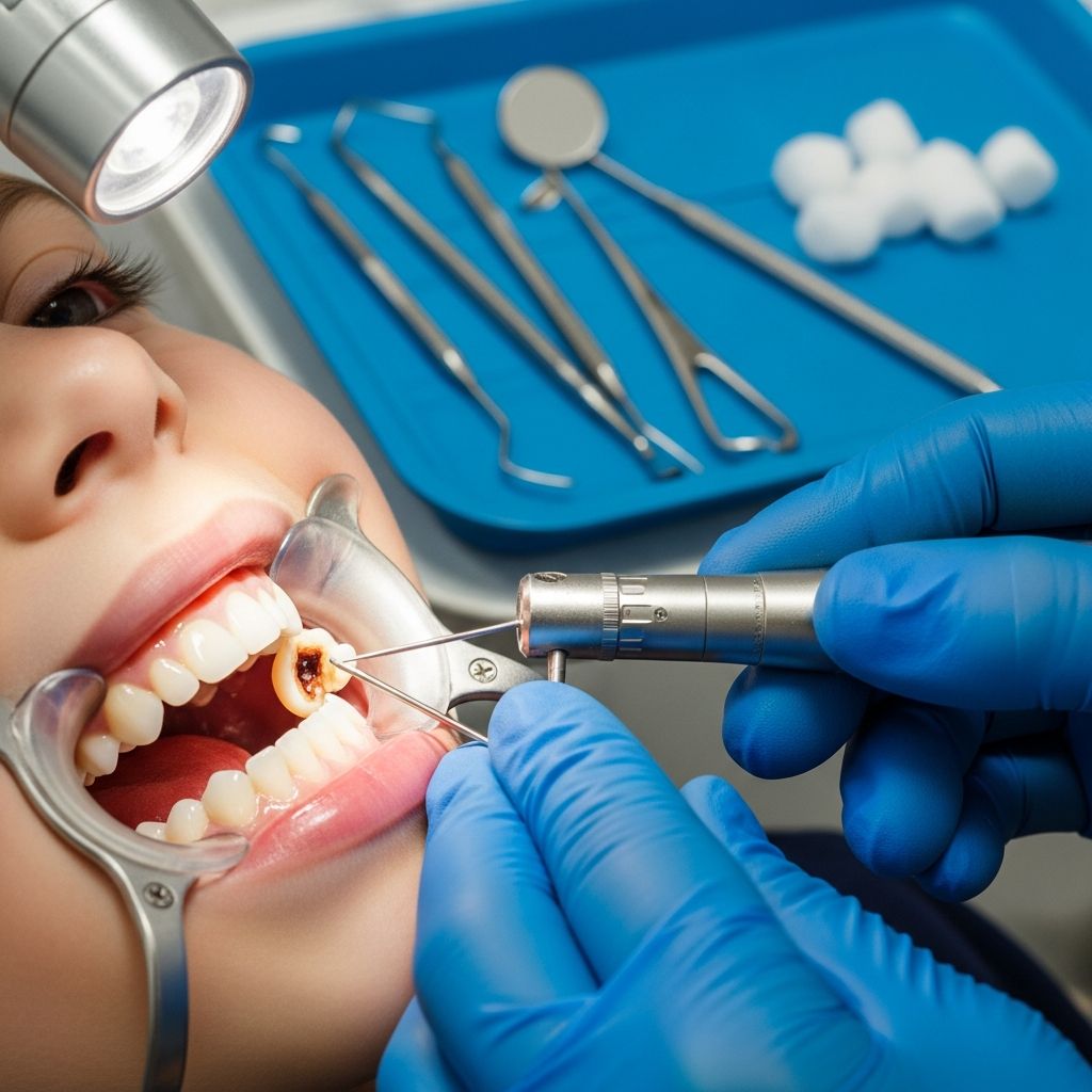 Learn about pulpotomy, a vital dental procedure to save decayed baby teeth by removing infected pulp while preserving healthy tissue.