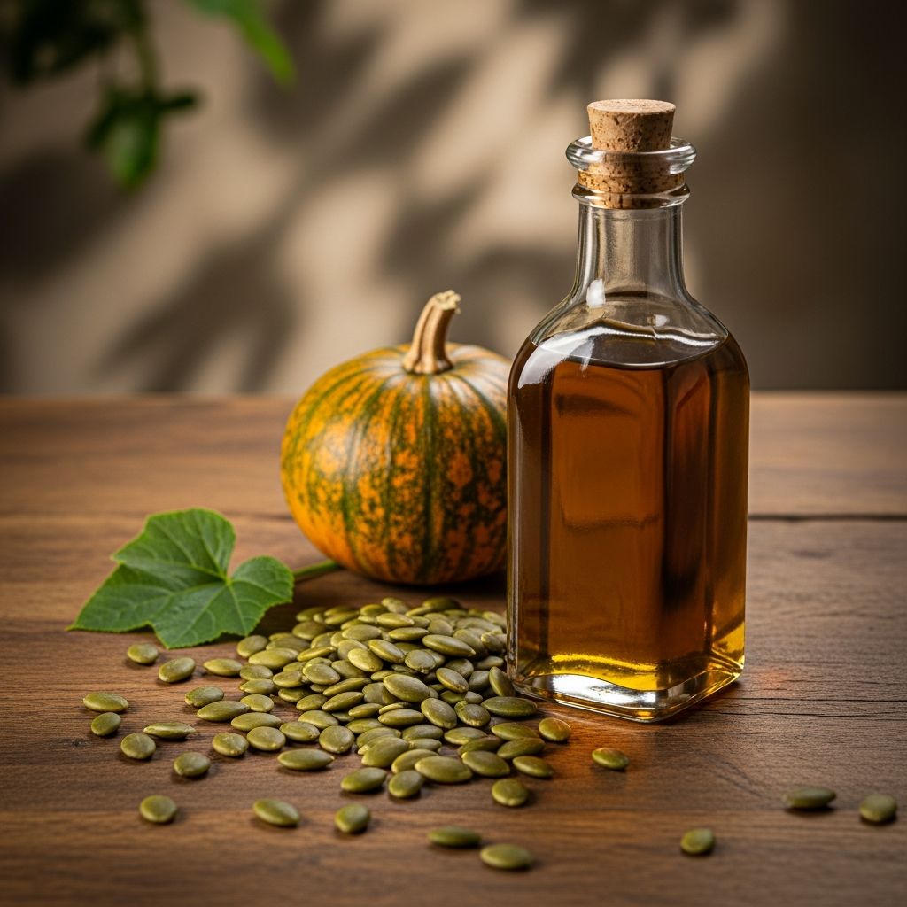 Discover the science-backed health benefits of pumpkin seed oil, from prostate support to hair growth and heart health.