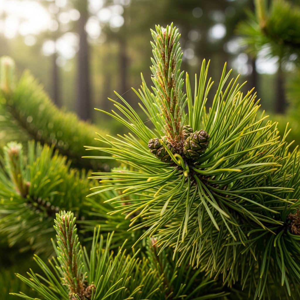 Comprehensive overview of Pinus radiata: botany, uses, allergens, and skin reactions in forestry workers.
