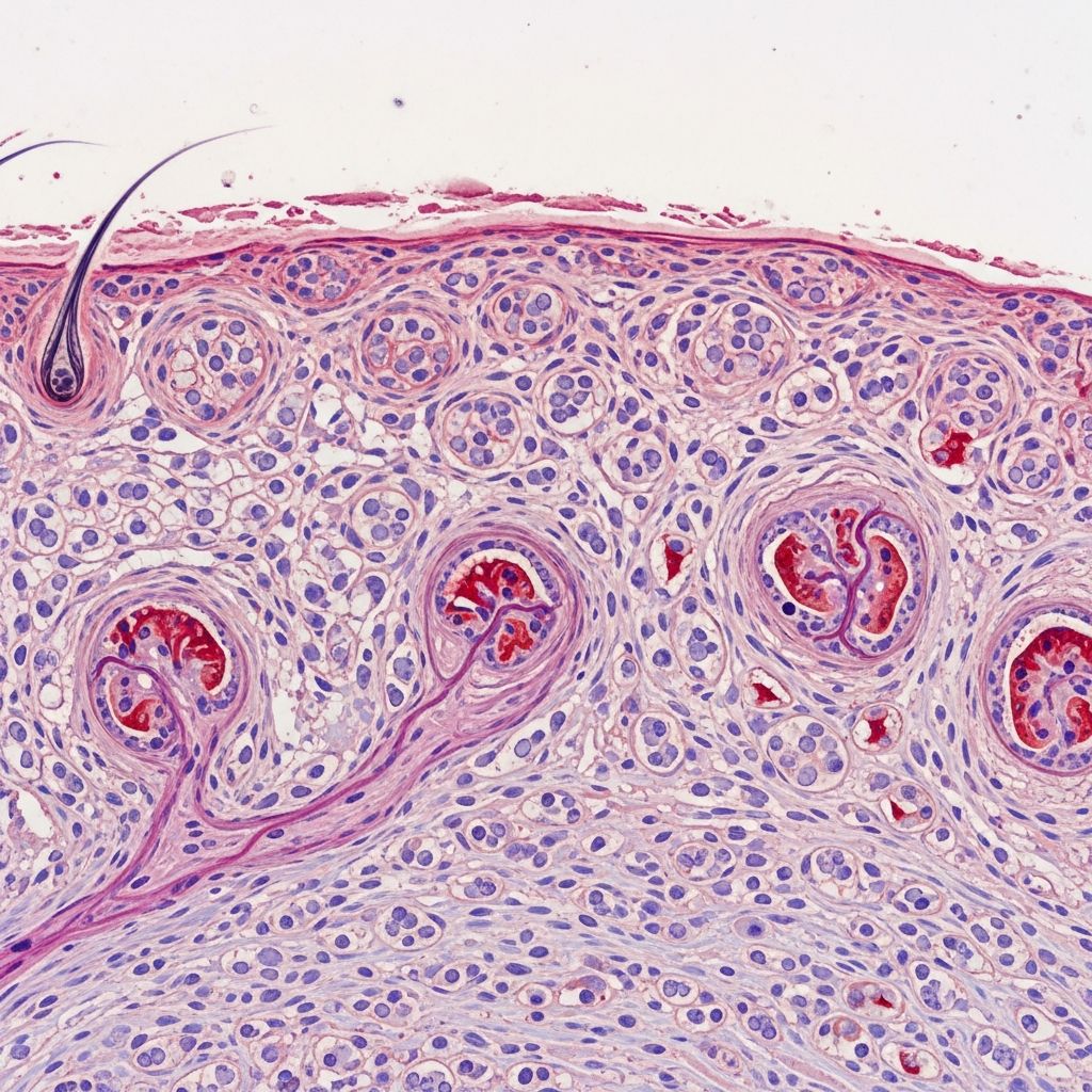 Radiation Dermatitis Pathology: 4 Essential Histologic Findings Comprehensive pathological analysis of radiation dermatitis, detailing acute and chronic skin reactions to ionizing radiation in cancer therapy.