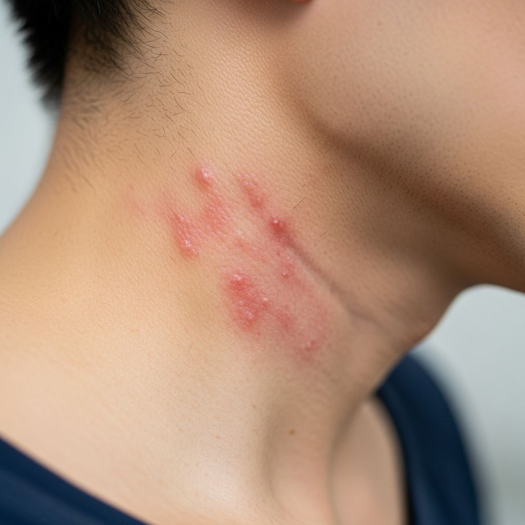 Discover common causes of neck rashes, from allergies to infections, with pictures, symptoms, and effective treatments.
