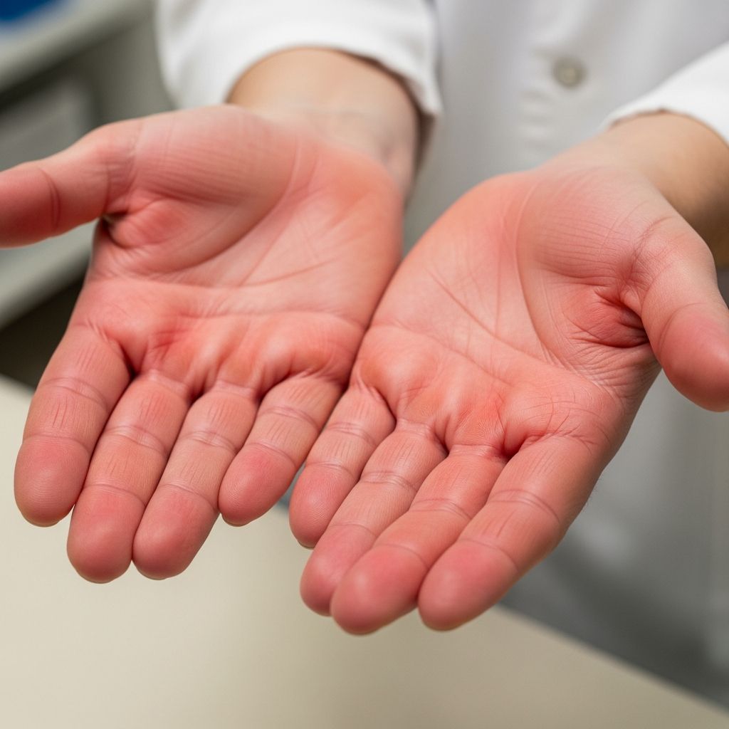 Understanding palmer erythema: Learn about red palms causes, symptoms, diagnosis, and effective treatment options.