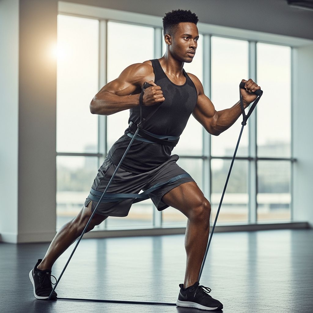 Build strength and muscle at home with this complete resistance band workout routine—no gym required.