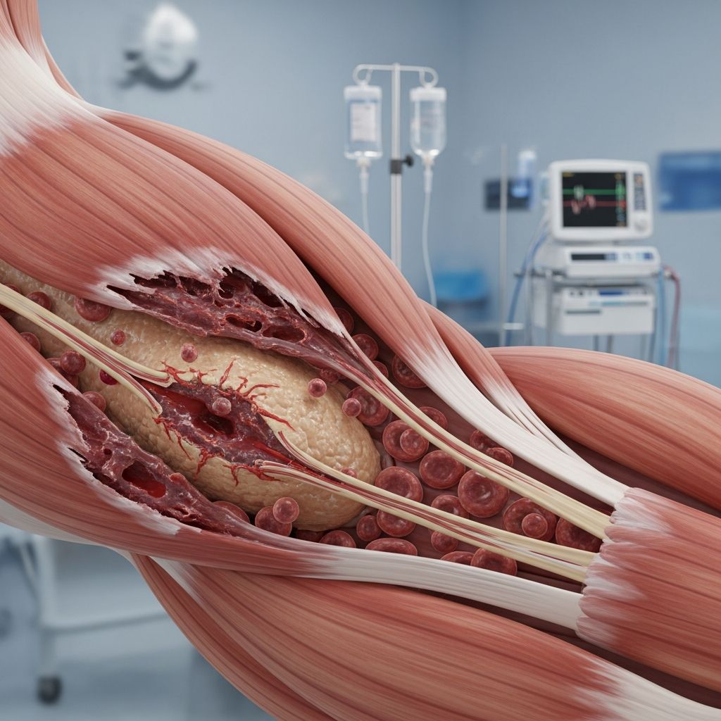Understand rhabdomyolysis: a serious condition from muscle breakdown that can lead to kidney damage. Learn symptoms, causes, diagnosis, and treatment strategies.