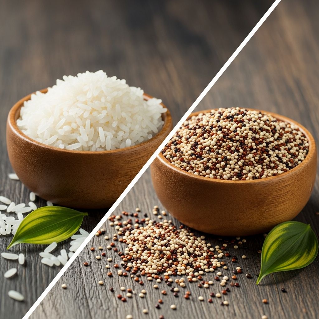 Discover which grain wins for protein, fiber, and overall nutrition: detailed rice vs. quinoa comparison.