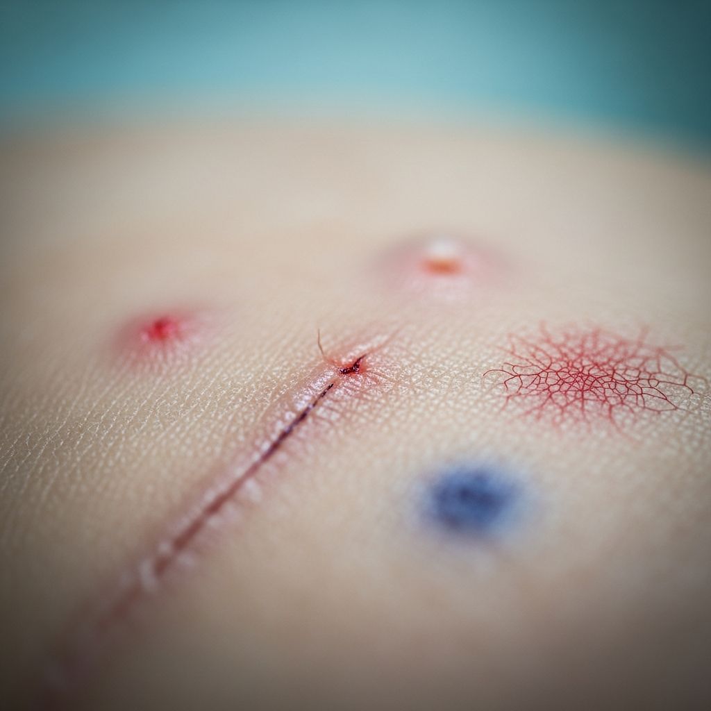 Comprehensive guide to understanding and managing risks and complications in dermatologic surgical procedures.