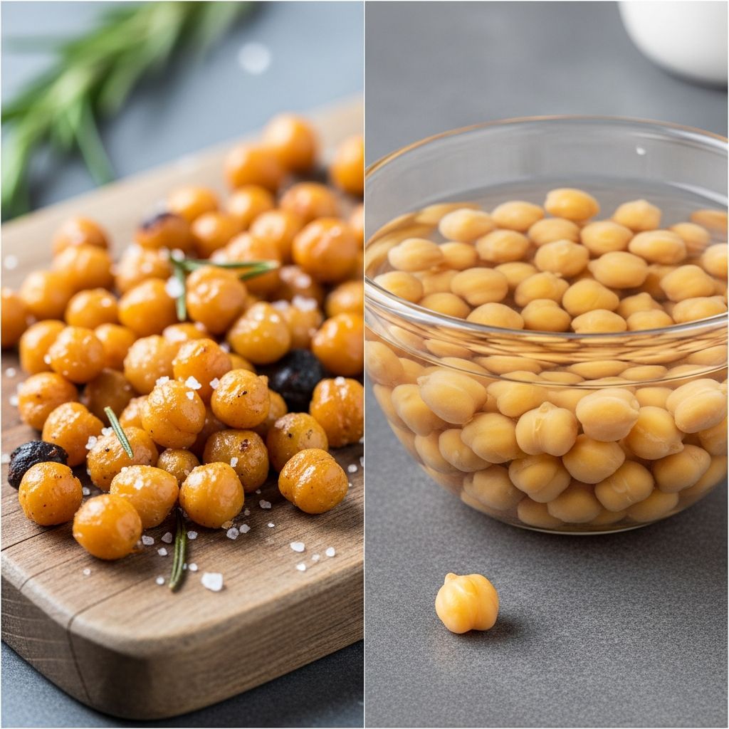 Discover the nutritional showdown between roasted and soaked chickpeas: digestion, calories, benefits, and which wins for your health goals.