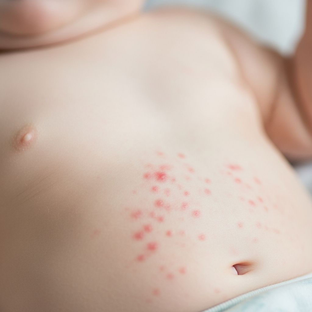 Comprehensive visual guide to roseola rash: symptoms, progression, and identification in infants.