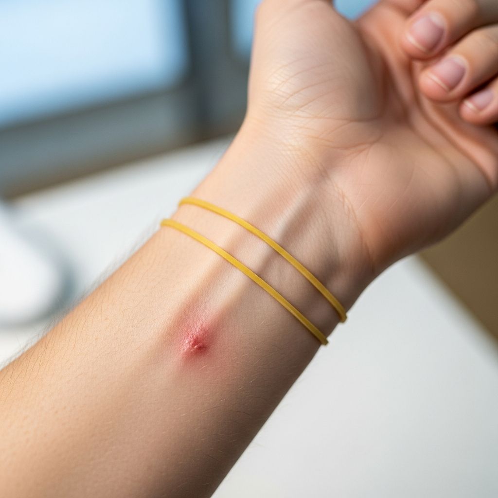 Experts warn against the dangerous viral TikTok trend of using rubber bands to remove scars and skin growths at home.