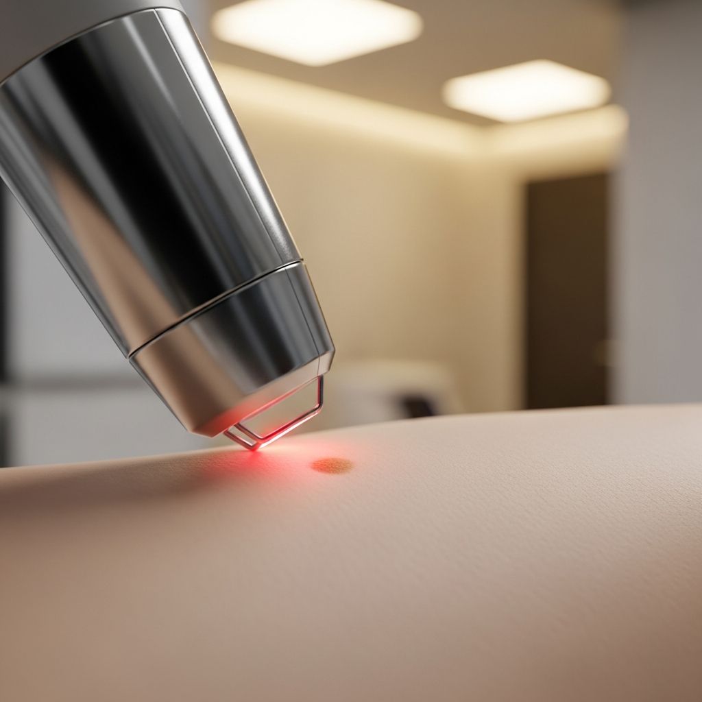 Discover the power of ruby laser treatment for pigmented skin lesions, tattoos, and birthmarks with Q-switched technology.