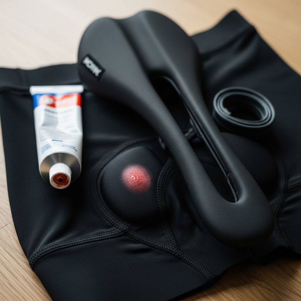 Complete guide to preventing and treating saddle sores and chafing during indoor and outdoor cycling.