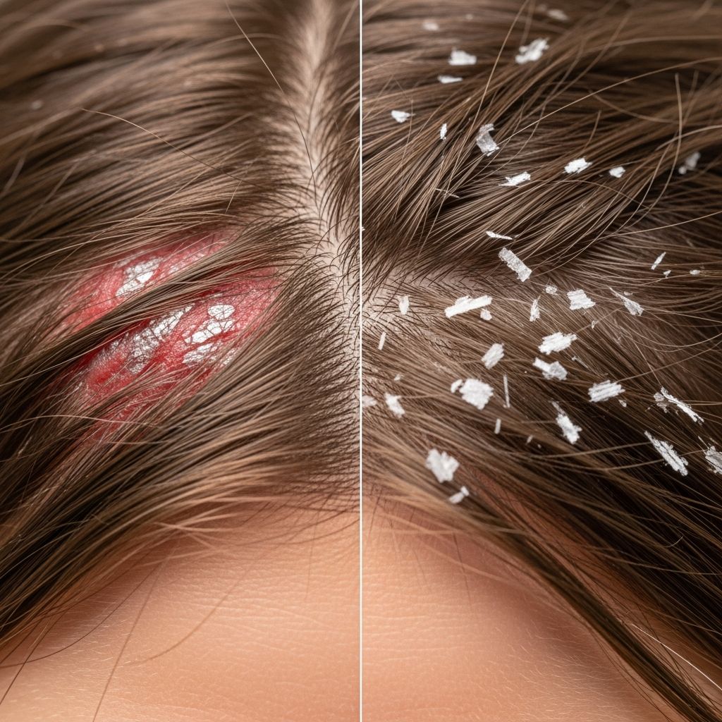 Scalp Psoriasis Vs. Dandruff: How To Tell The Difference Discover key differences between scalp psoriasis and dandruff, including symptoms, causes, treatments, and when to see a doctor for effective relief.