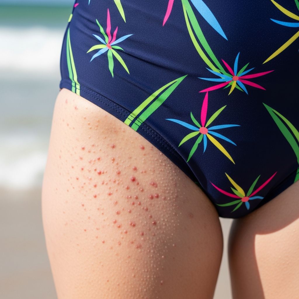 Itchy rash from jellyfish stings under swimwear: causes, symptoms, prevention, and effective treatments explained.