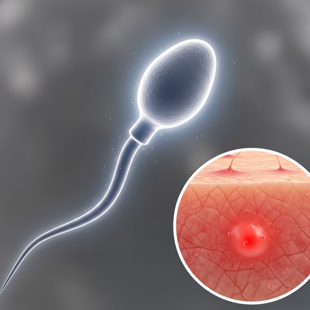 Rare allergic reaction to seminal fluid causing local or systemic symptoms in women and men, manageable with condoms or desensitization.