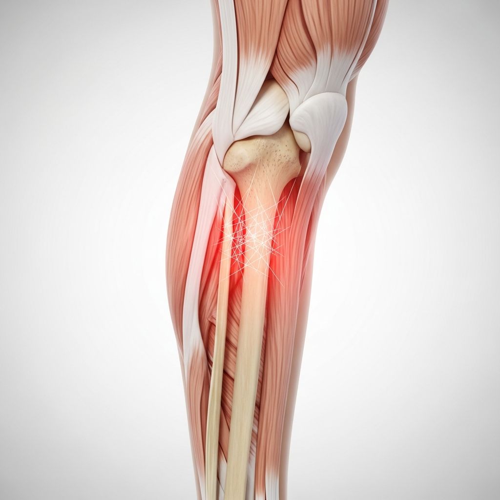 Recognize shin splints symptoms early: pain, tenderness, and swelling along the shinbone from overuse in runners and athletes.