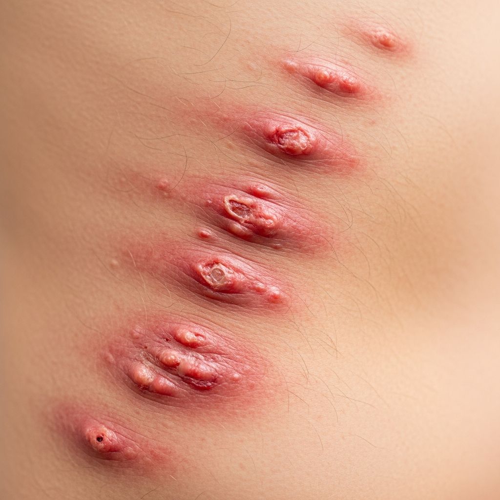 Recognize shingles symptoms early with photos, from rash stages to pain and complications for timely treatment.