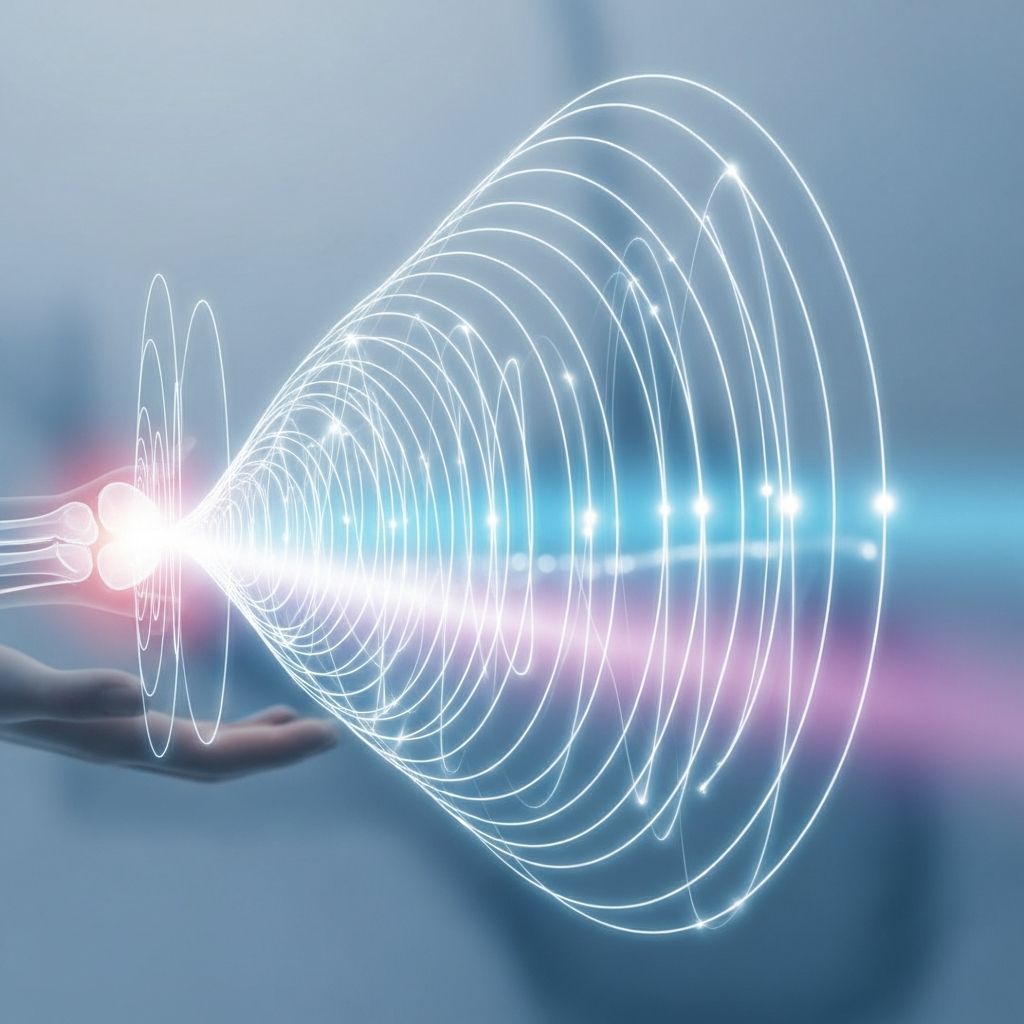 Non-invasive treatment using high-energy sound waves to promote healing in tendons, muscles, and bones for chronic pain relief.