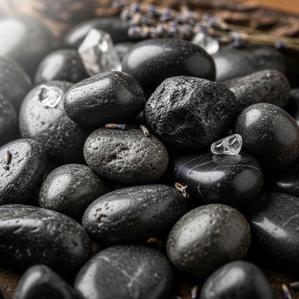 Discover shungite's potential health benefits, from antioxidant effects and EMF protection to water purification and traditional remedies.
