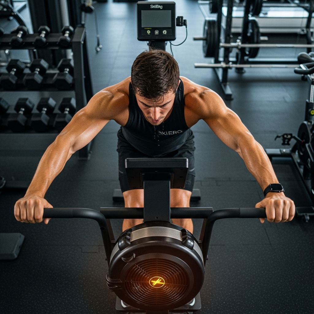 Master the SkiErg for a full-body, low-impact workout that boosts endurance, strength, and cardio fitness at any level.