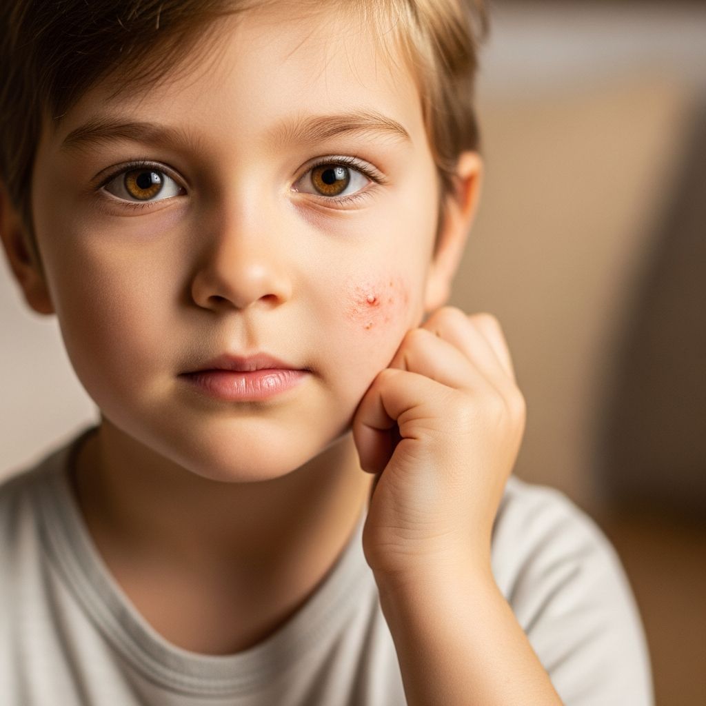 Comprehensive guide to recognising and managing common skin conditions affecting children from infancy to adolescence.