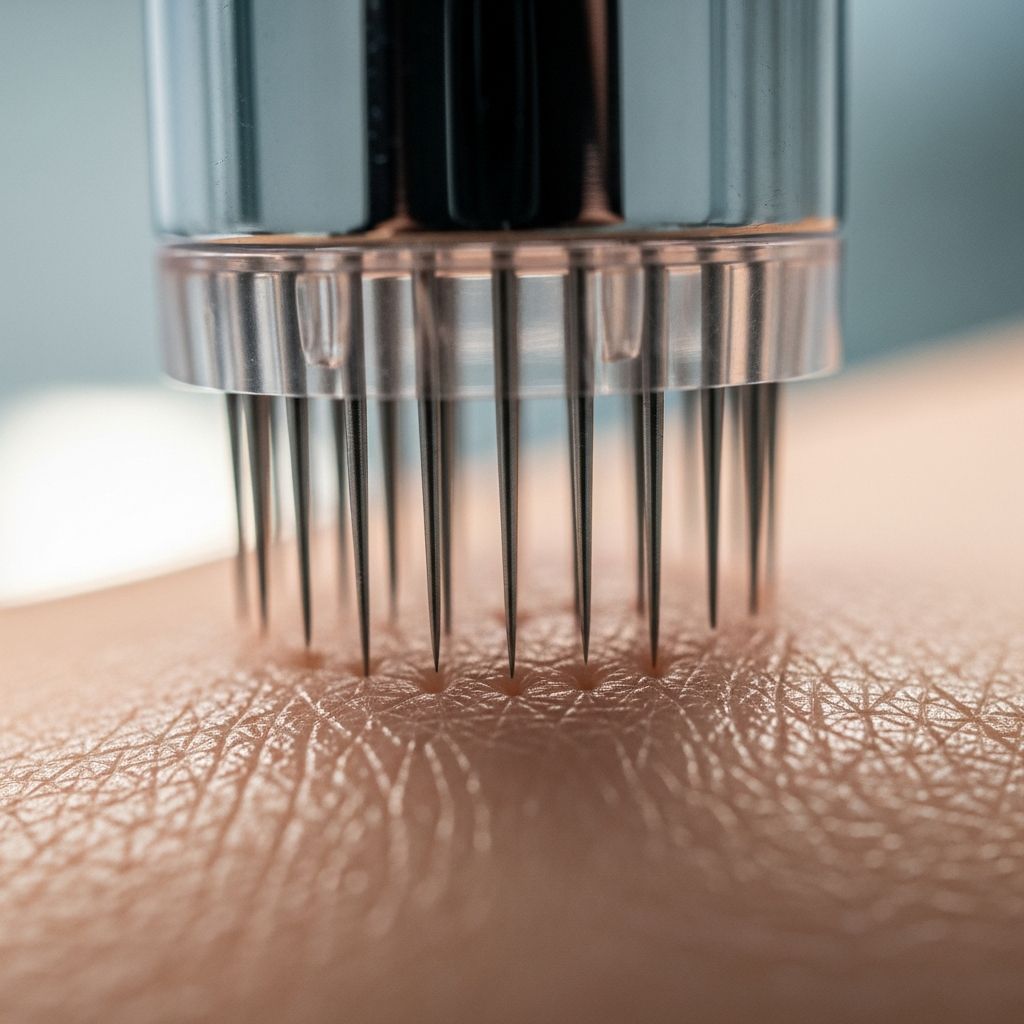 Minimally invasive collagen induction therapy for skin rejuvenation, scar reduction, and texture improvement.