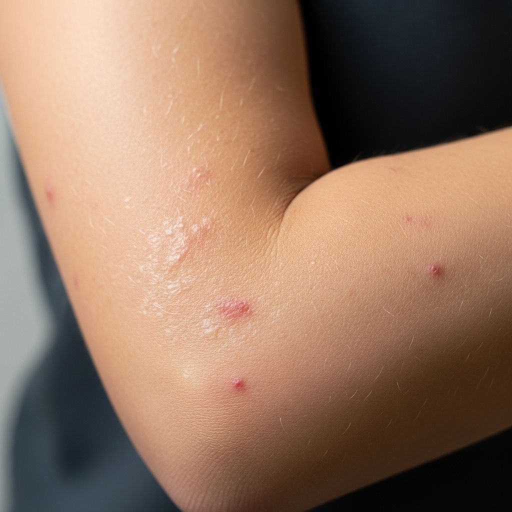 Comprehensive guide to identifying and understanding common skin conditions affecting the arms, from erythema to pigmentary changes.