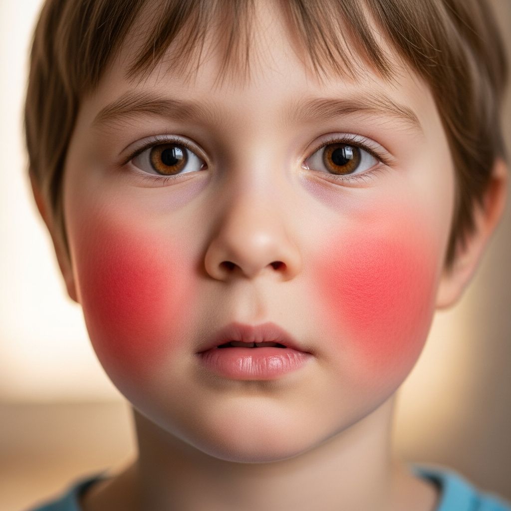 Comprehensive guide to slapped cheek syndrome (fifth disease): symptoms, causes, treatment, and prevention for parents.