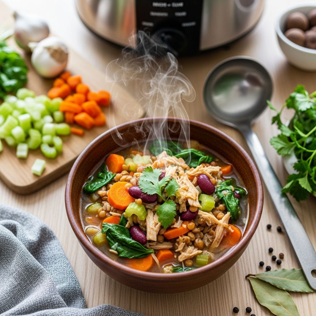 Discover 20 delicious, low-calorie slow-cooker soups designed for weight loss that are easy to prepare and satisfy cravings all week long.