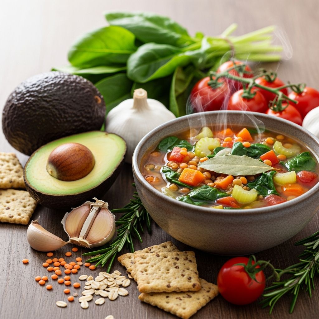 Delicious, low-saturated fat soups packed with soluble fiber to help lower LDL cholesterol and support heart health.