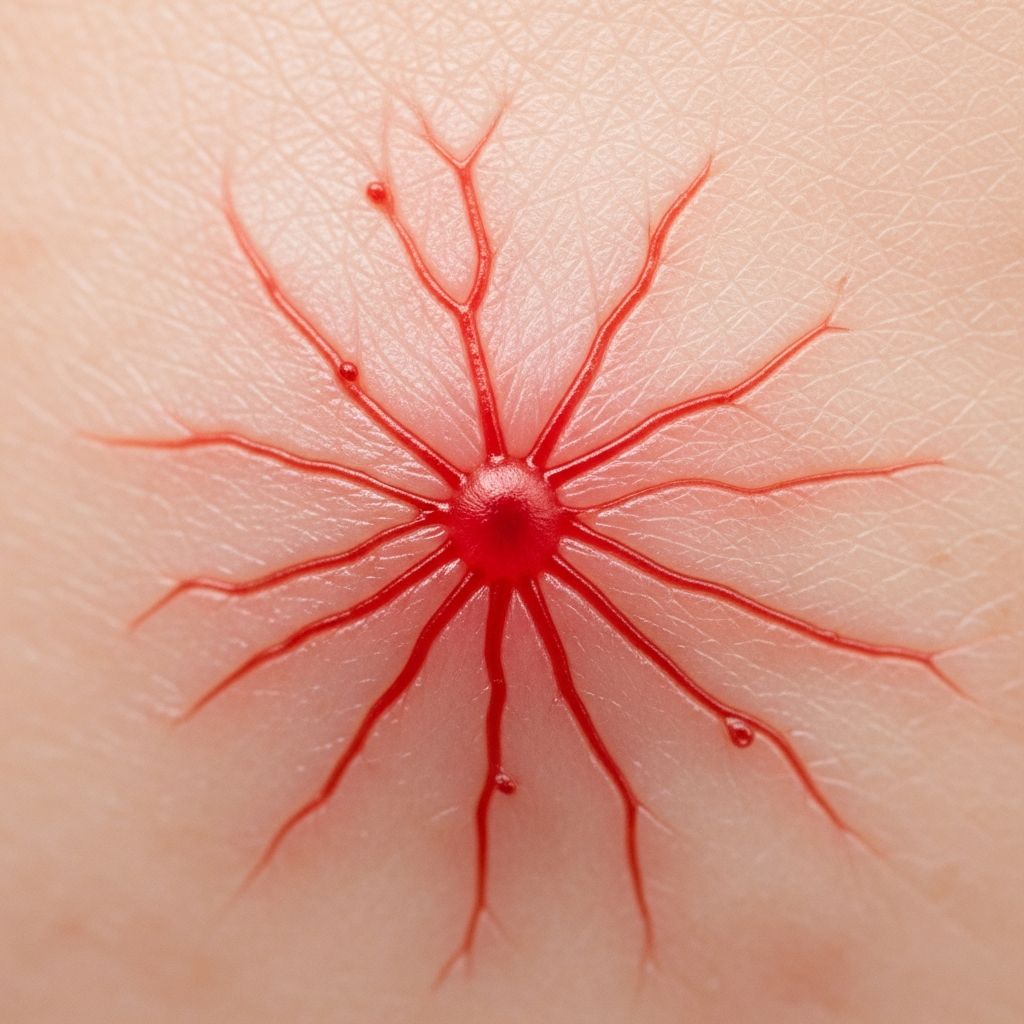 Detailed visual guide to spider telangiectasis: clinical images, causes, diagnosis, and management strategies for healthcare professionals.