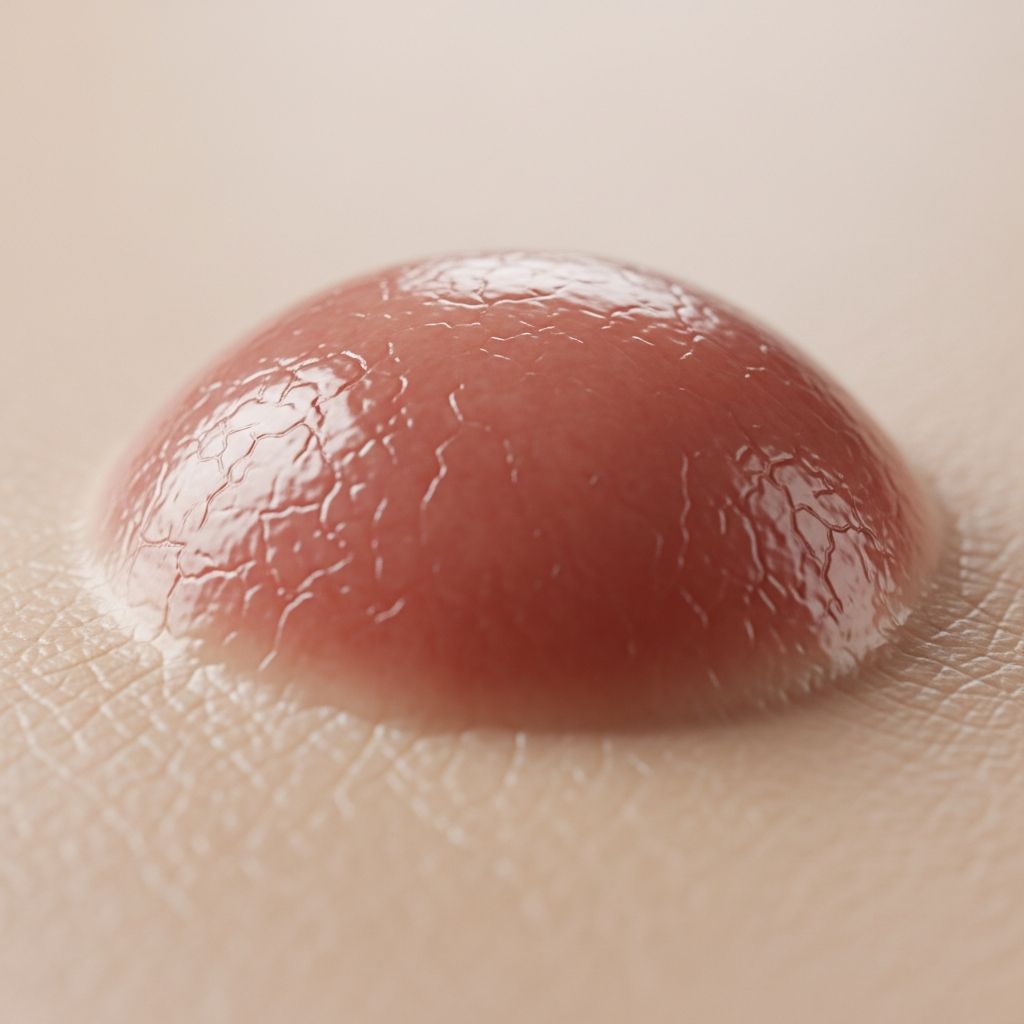 Benign skin tumour resembling melanoma, common in children, often excised for precaution.