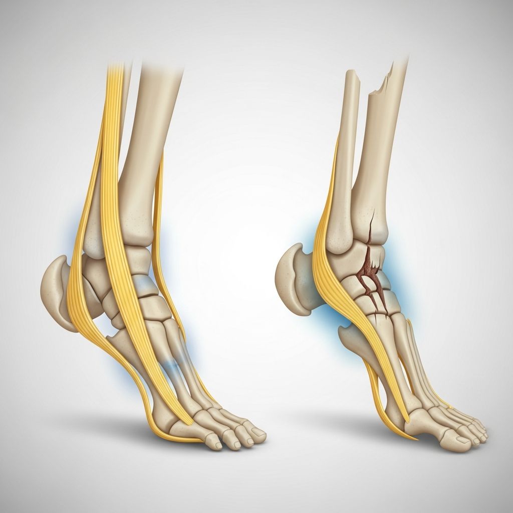 Learn to distinguish between a sprained ankle and a broken ankle based on symptoms, diagnosis, treatment, and recovery for proper care.