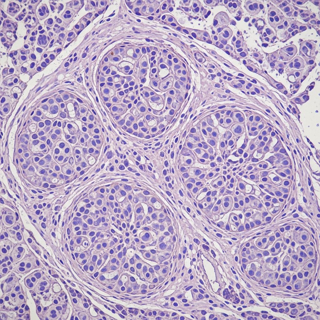 Detailed histopathological analysis of squamous cell carcinoma variants, features, and diagnostic criteria for accurate skin cancer identification.