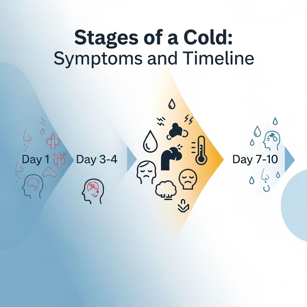 Stages Of A Cold: 3-Step Timeline And Symptoms Understanding cold progression: Early, active, and late stages explained.