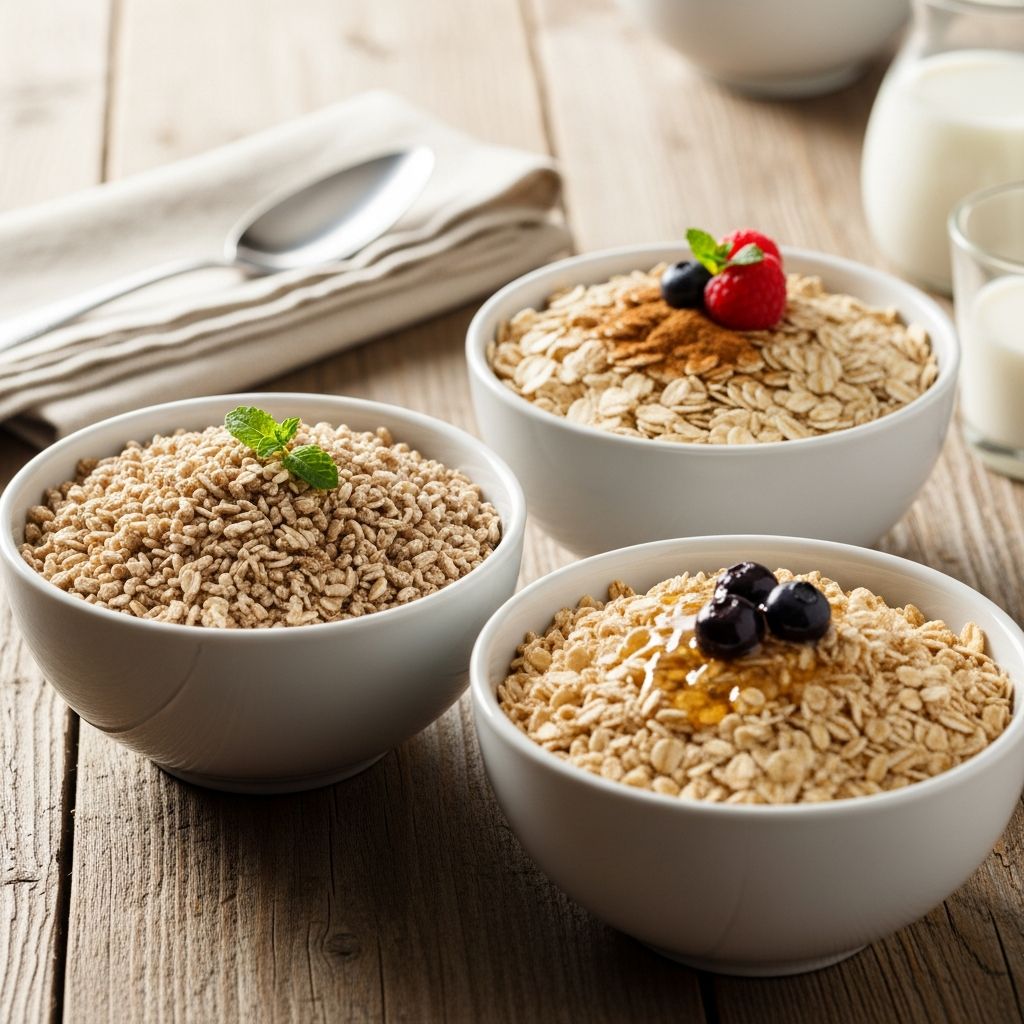 Discover the nutritional differences between steel-cut, rolled, and instant oats to choose the healthiest option for your breakfast routine.