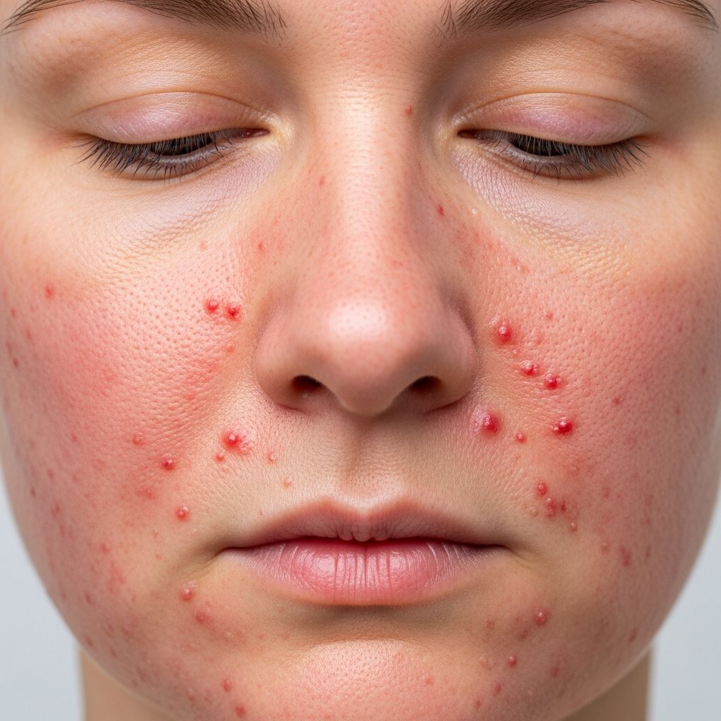 Understanding the rosacea-like condition caused by potent topical steroids on facial skin and effective management strategies.