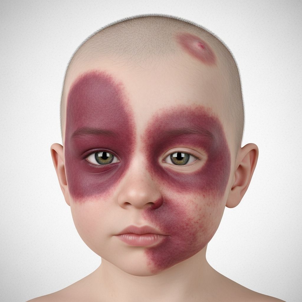 Comprehensive guide to Sturge-Weber syndrome: symptoms, diagnosis, management, and living with this neurocutaneous disorder.