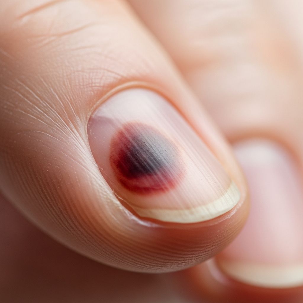 Explore causes, symptoms, diagnosis, and management of subungual haemorrhage, a common nail bed injury from trauma.