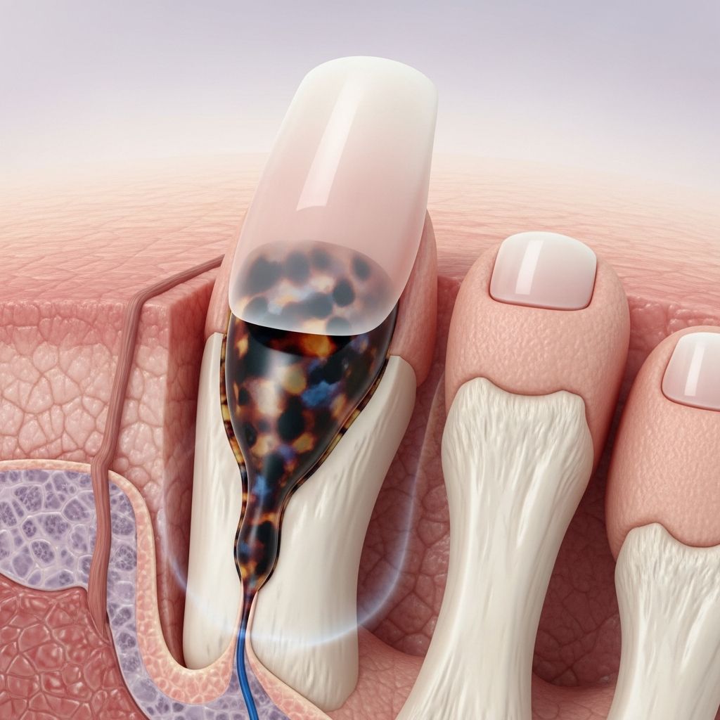 Detailed histopathological analysis of subungual melanoma, including clinical features, diagnostic challenges, and management strategies for optimal patient outcomes.