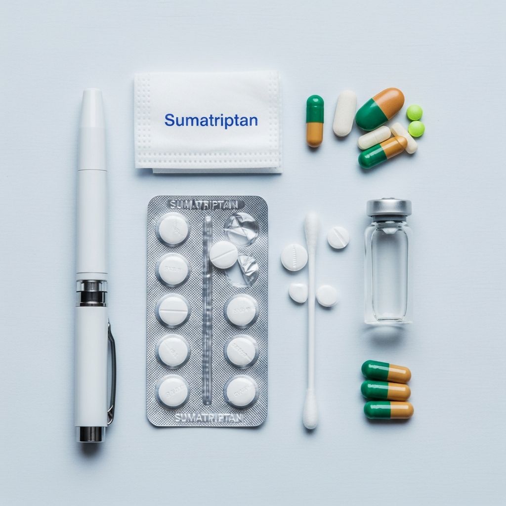 Effective relief for acute migraine and cluster headaches with sumatriptan tablets, nasal spray, and injection.